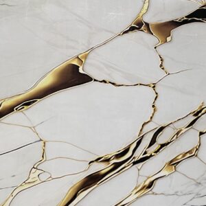 LAMINA DECORATIVA PVC VETA DORADA 122X244X3MM